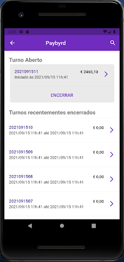 Paybyrd Manager Screen 3