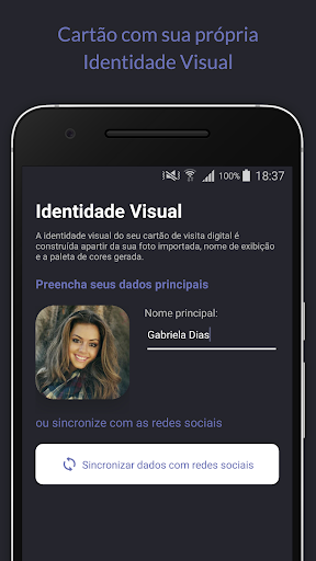 Android application MayaCard - Cartão Interativo screenshort