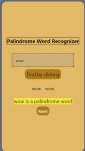 Palindrome App by Nathan