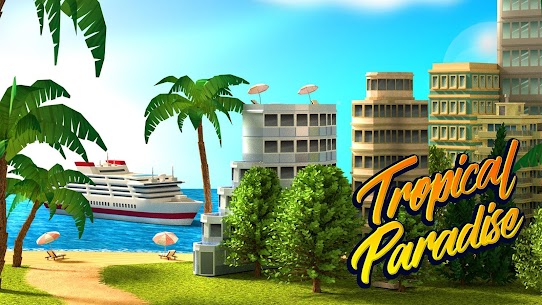 Tropic Paradise Sim MOD APK :Town Buil (Unlimited Money) 1