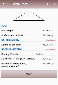 Calculation of roofs Unknown