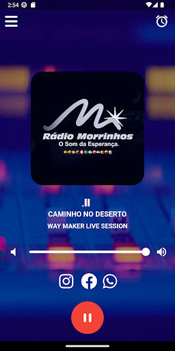 Android application Rádio Morrinhos screenshort