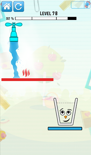 Smiling Glass Draw Line Puzzle