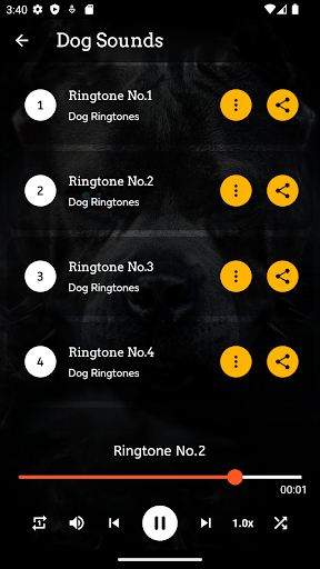 Dog Ringtones Screen 2