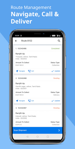 Android application Logxa screenshort