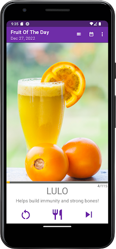 Android application Fruit of the Day screenshort