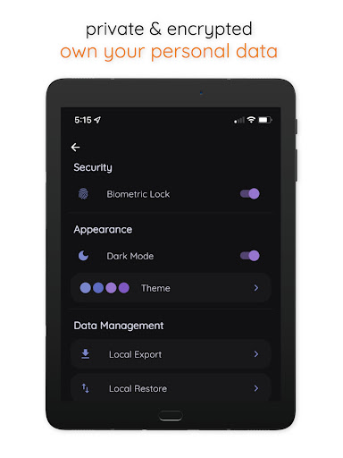 Screenshot of Metriport - Tracker & Lifelog