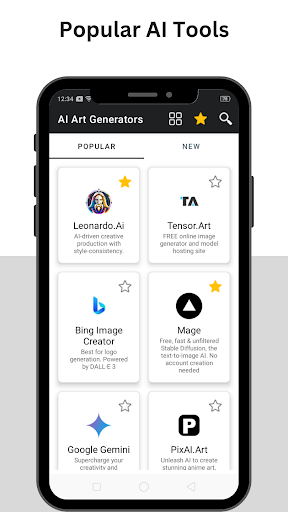 Android application AI Art Generator - All in one screenshort