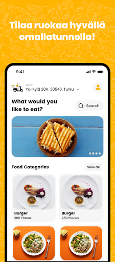 Android application Reilu: Ruoan kotiinkuljetus screenshort