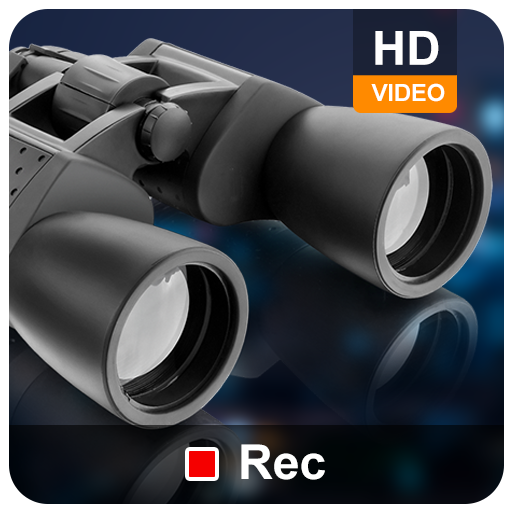 Binoculars Zoom Photos Video Logo