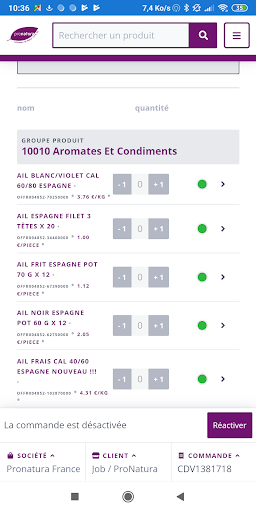 Extranet Organic Alliance Screen 2