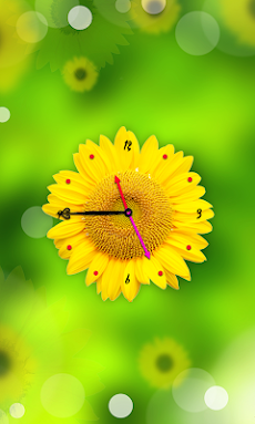 Sunflower Clock Live Wallpaperのおすすめ画像4