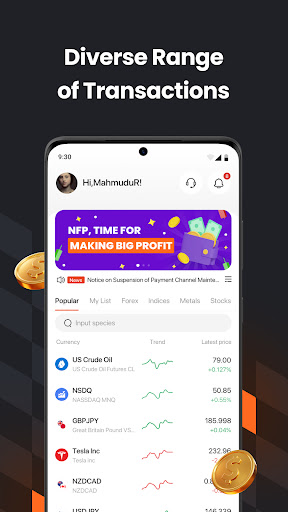 Android application ForexDana Trading screenshort