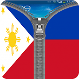 Philippines Flag Zipper Lock icon
