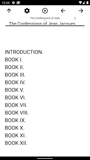 Android application Book, The Confessions of Jean screenshort