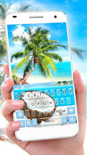 Android application Summer Sunshine Coconut Keyboa screenshort