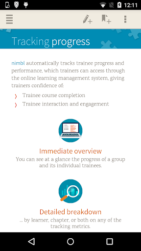 nimbl training Screen 3
