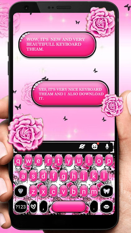 Pink Rose Bow Theme - 7.1.5_0331 - (Android)