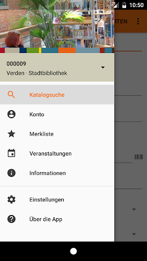 Android application Stadtbibliothek Verden screenshort