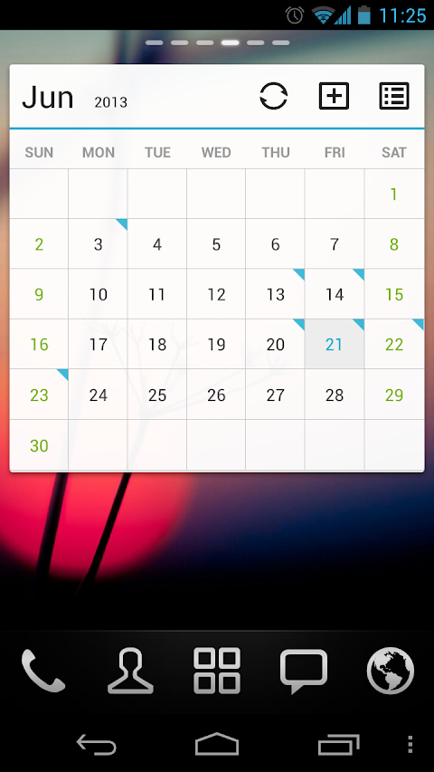 GO Calendar Widgetのおすすめ画像1