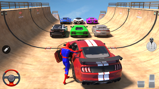 Superhero Car: Mega Ramp Games screenshot 3