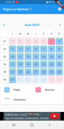 PoM, Dad or Mum? diary Screen 2