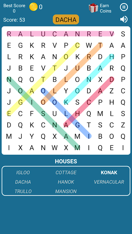 Word Search Game in English - 3.3 - (Android)
