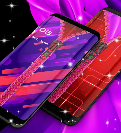 Lock screen with zipper Screen 2