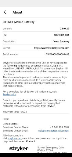 LIFENET Mobile Gateway Screen 3
