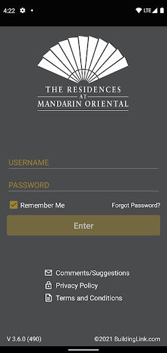 Android application MO Residences screenshort