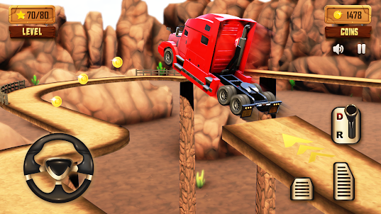 Hill Truck Climb: Truck Games