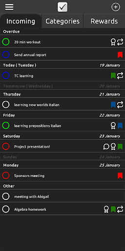 Android application ToDo Quest screenshort