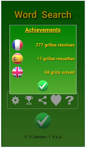 Word Search - English, French, Screen 3