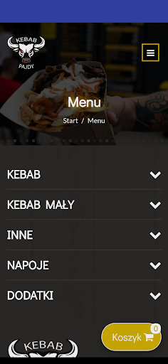 Android application Kebab u Pajdy Gliwice screenshort