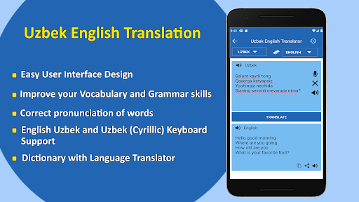 Android application Englishcha O'zbekcha Tarjimon screenshort