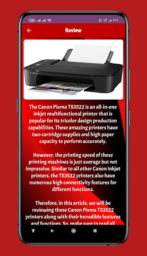 canon pixma ts3522 Guide