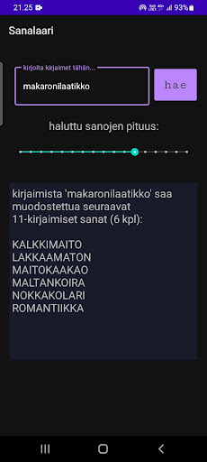 Android application Sanalaari screenshort