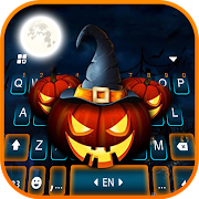 Halloween Pumpkins Keyboard Background