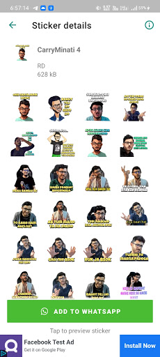 CarryMinati Stickers For Whats