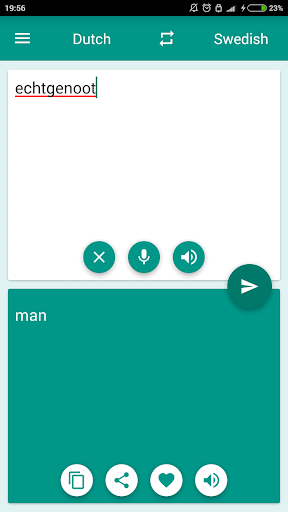 Dutch-Swedish Translator Screen 3