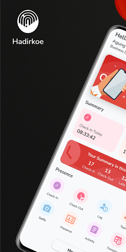 Android application Hadirkoe - Comfort In Attendan screenshort