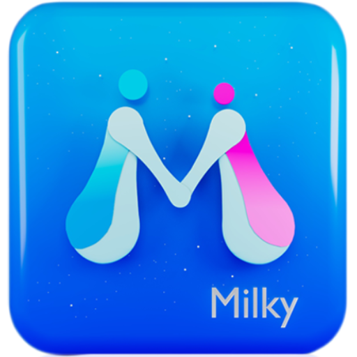 Milky - Live Video Chat  Icon