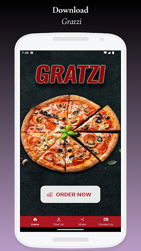 Android application Gratzi screenshort