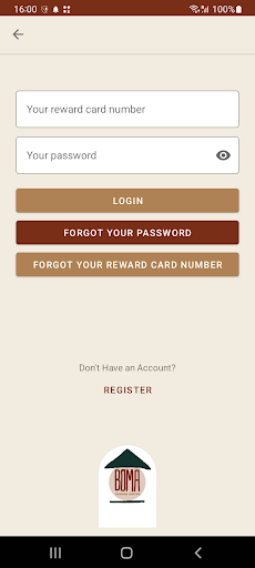 Android application Boma Reward App screenshort