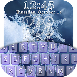 Icon image Snow Keyboard Lock Screen