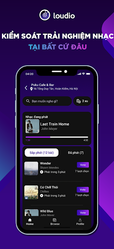 Android application loudio screenshort