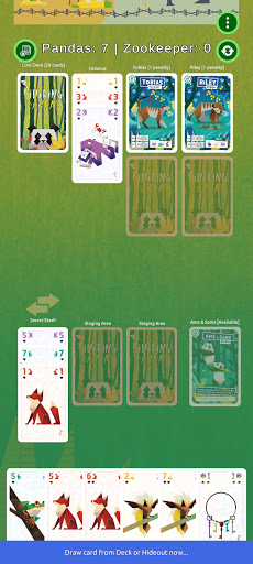 Pilfering Pandas Card Game Screen 2