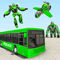 Bus Robot Transforming Game - Gorilla Robot Game