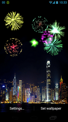 New year Fireworks Live Wallpa Screen 2