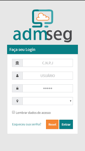 Android application Central de Negócios - ADMSEG screenshort
